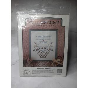 Needles N Hoops Sweet Somethings Candlestitch Kit Wedding Basket 592